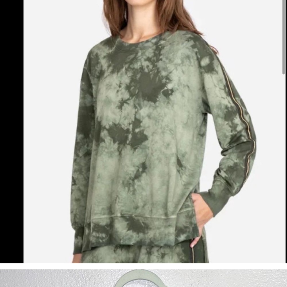 Johnny Was Calmè Green Tie Dye Sweater
